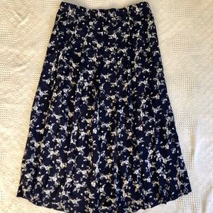 Floral midi skirt